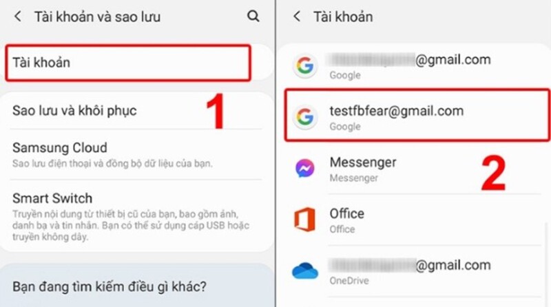 cách đăng xuất tài khoản Google trên android