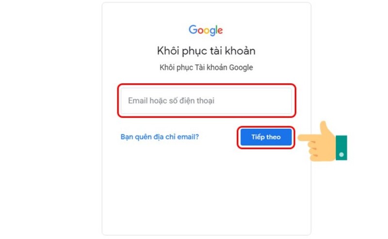 cách khôi phục tài khoản google đã xóa