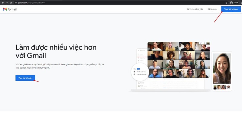cách lập gmail trên máy tính