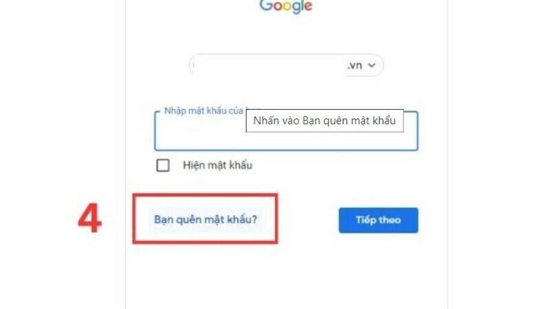Cách lấy lại mật khẩu Gmail nhanh chóng với thao tác đơn giản