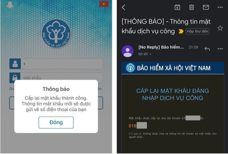 cách lấy lại mật khẩu VssID