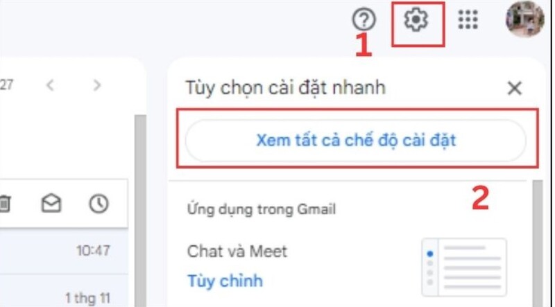 cách xem email khôi phục