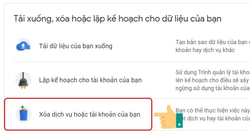Cách xóa tài khoản Google vĩnh viễn trên điện thoại & máy tính