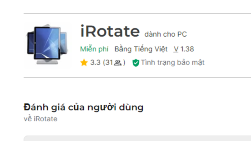 iRotate là phần mềm xoay màn hình cho máy tính hệ điều hành Windows