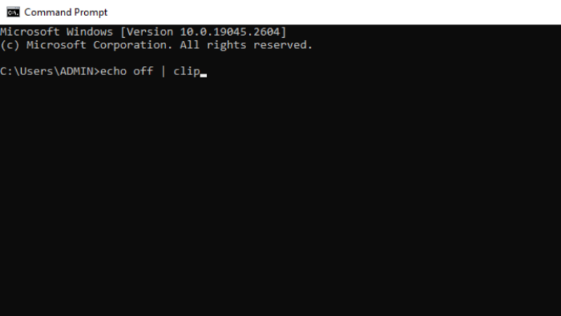 sử dụng lệnh Command Prompt