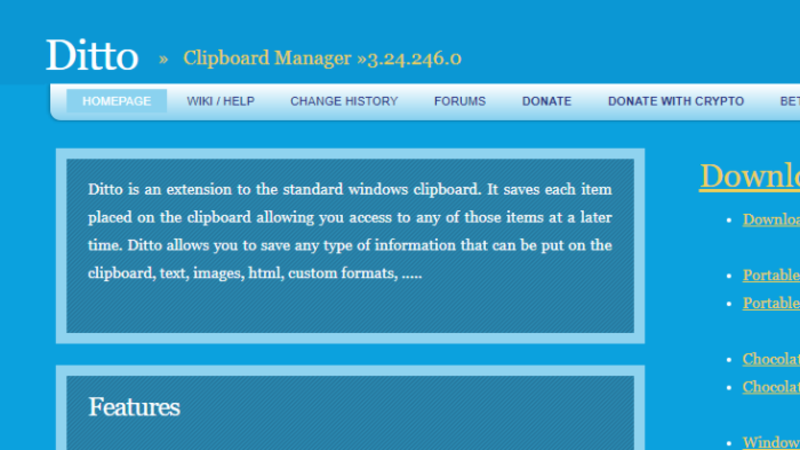 sử dụng phần mềm ditto clipboard để xem lịch sử sao chép