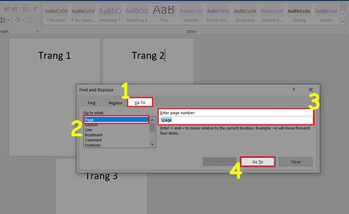 Bước 3 xóa một trang trắng trong Word