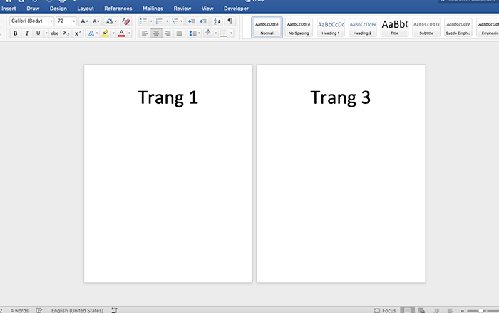 Bước 6 xóa một trang trắng trong Word