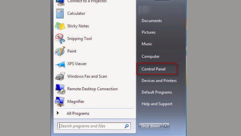 Cách đặt mật khẩu máy tính Windows 7