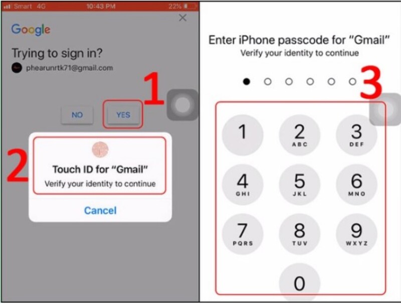 cách đổi mật khẩu gmail trên điện thoại iphone