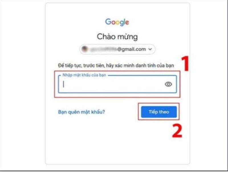cách đổi mật khẩu gmail trên máy tính