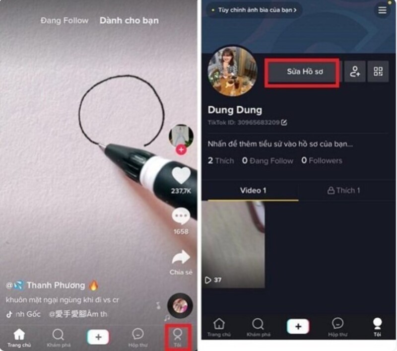cách đổi tên TikTok có kí tự đặc biệt