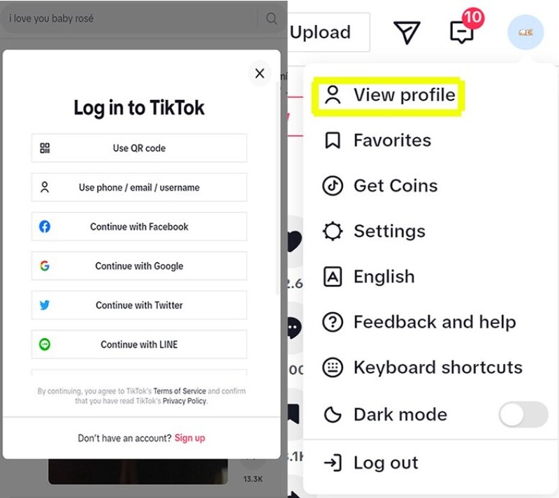 cách đổi tên TikTok trên máy tính