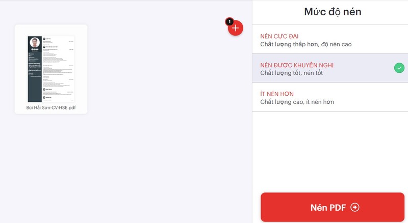 cách giảm dung lượng file pdf bằng i love pdf