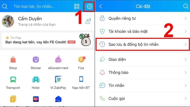 cách khôi phục tin nhắn Zalo khi đổi số điện thoại