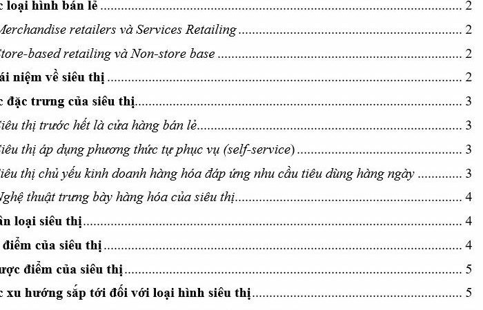 Hướng dẫn cách làm mục lục trong Word đơn giản, nhanh chóng