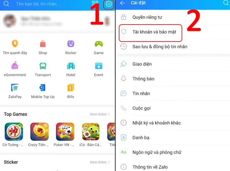 cách lấy lại mật khẩu Zalo bằng số điện thoại khác