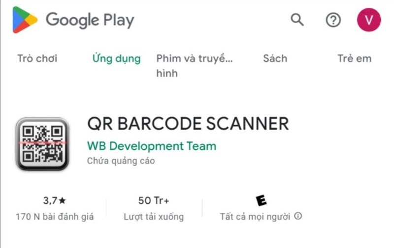cách quét mã QR trên ứng dụng Barcode