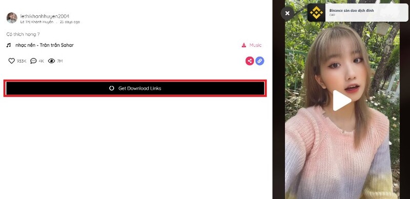 cách tải video TikTok không logo