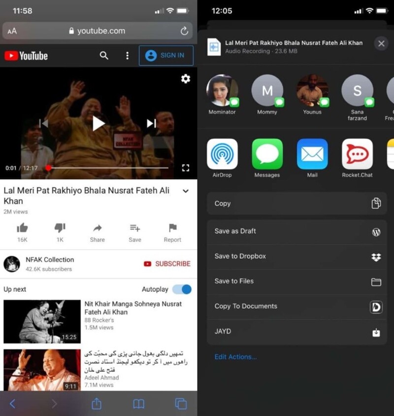 cách tải video trên YouTube bằng điện thoại iPhone