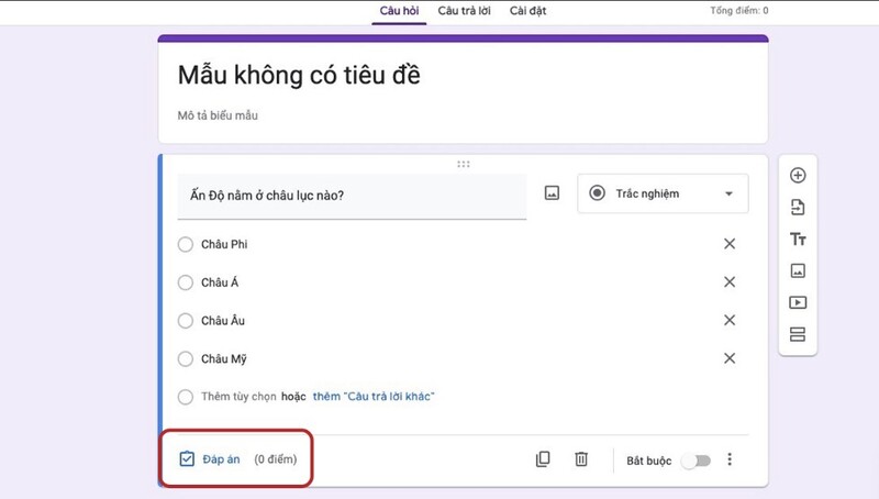 cách tạo google form