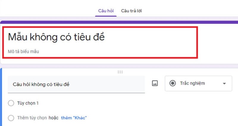 cách tạo google form