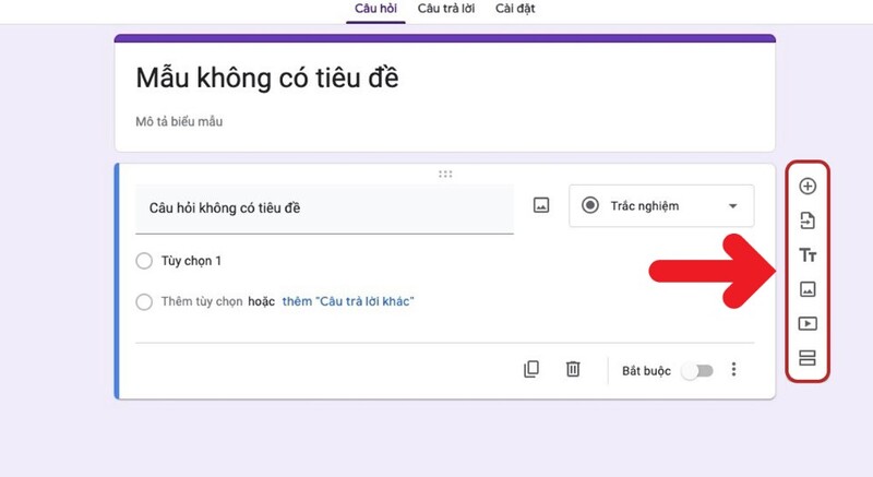 cách tạo google form