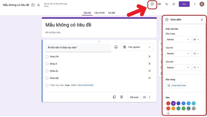 cách tạo google form
