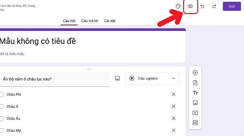 cách tạo google form