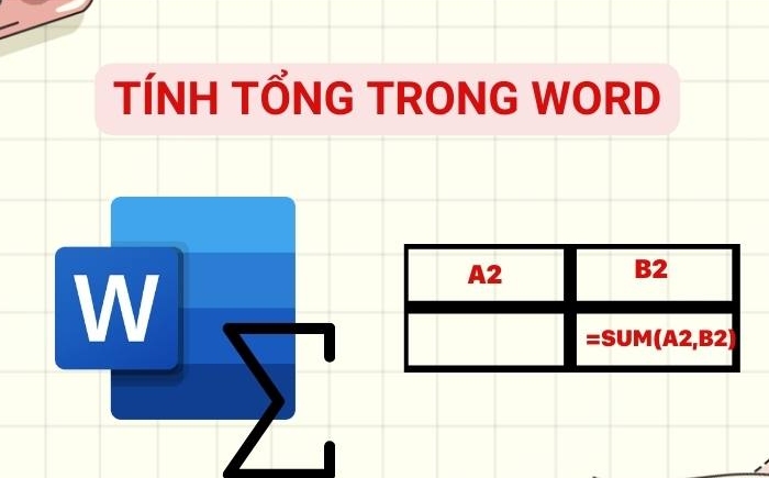 Cách tính tổng trong Word