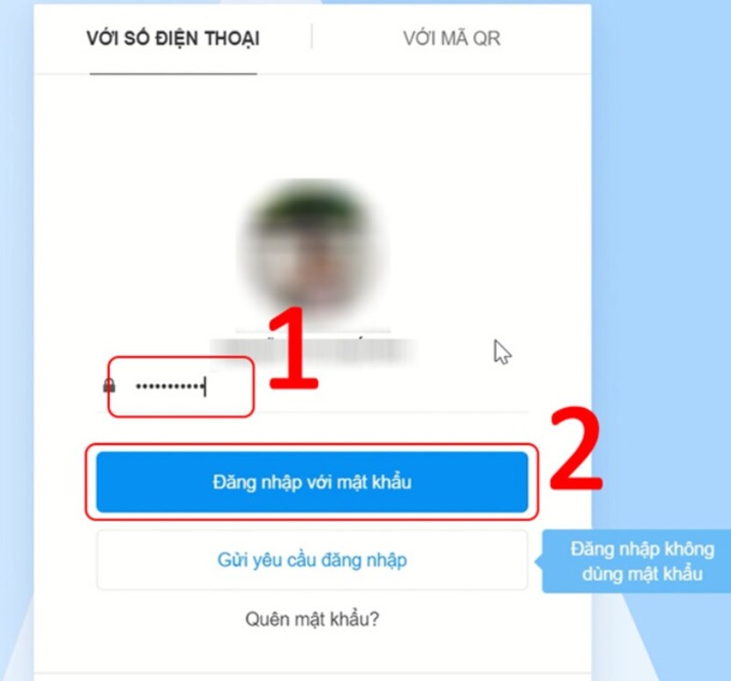 cách lấy lại mật khẩu Zalo bằng máy tính