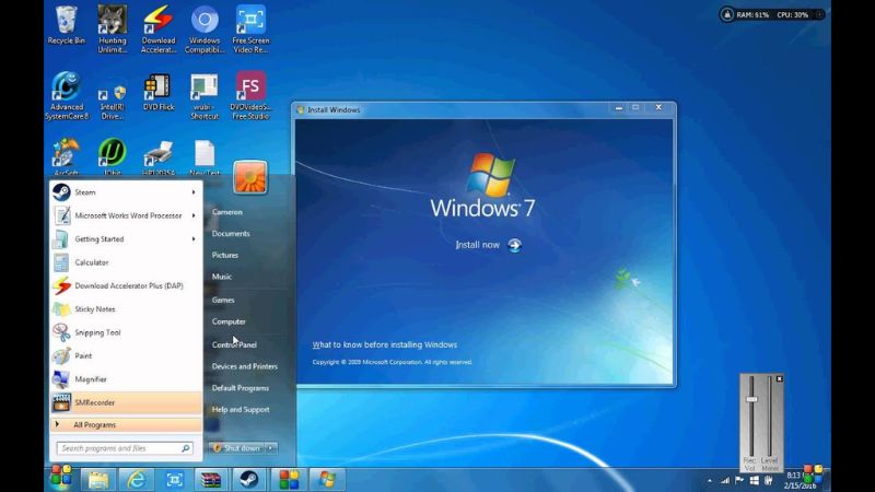 Chia sẻ cách quay màn hình máy tính Windows 7 + 8
