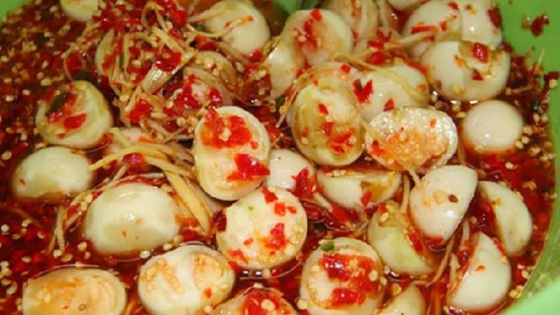 Cà pháo muối kim chi chua cay cực ngon