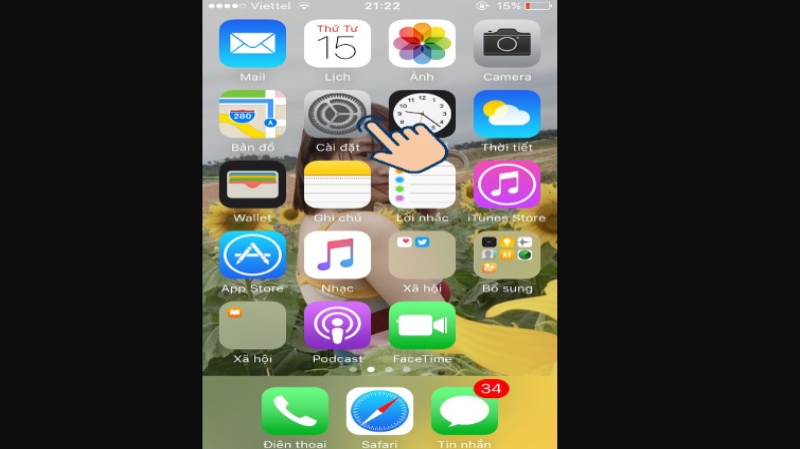 Cách bật nút Home ảo đời iOS 12 trở về trước 1