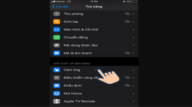 Cách bật nút Home ảo đời iOS 13 trở lên 3