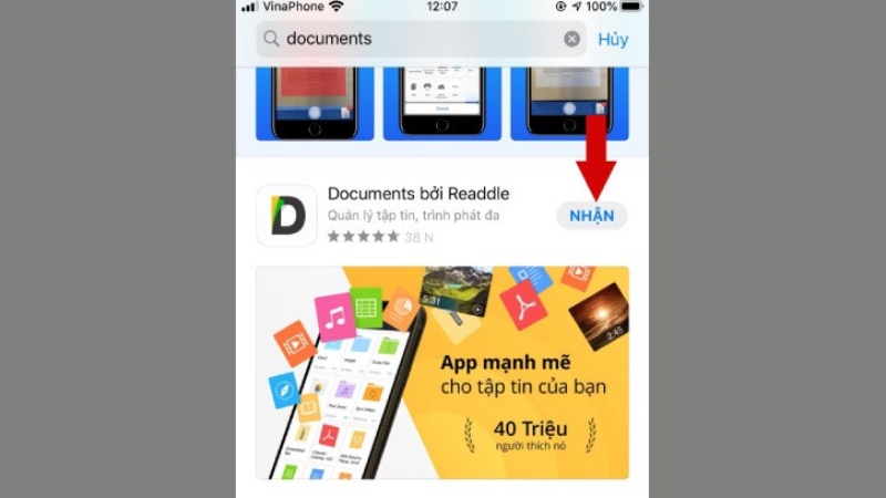 Cách cài nhạc chuông cho iPhone bằng Documents 1