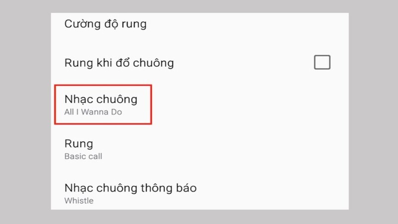 cách cài nhạc chuông cho samsung từ cài đặt