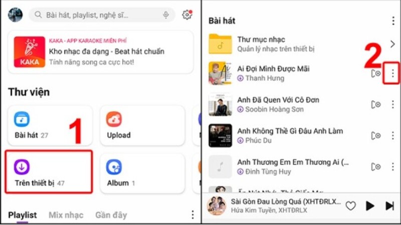 cách cài nhạc chuông cho Samsung từ Zing MP3
