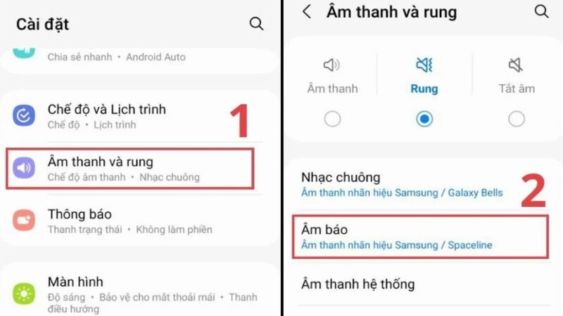 cách cài nhạc chuông tin nhắn trên Samsung