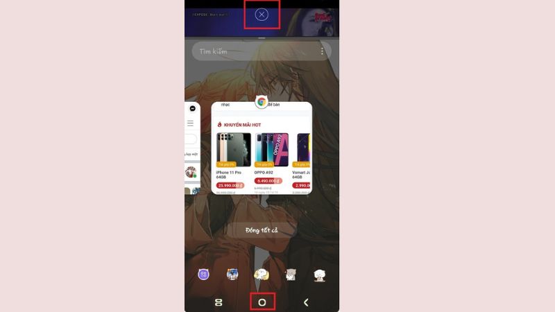 cách chia màn hình Samsung đa nhiệm
