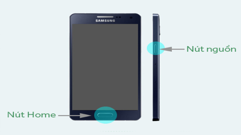 Cách chụp màn hình Samsung đối với dòng có nút Home vật lý