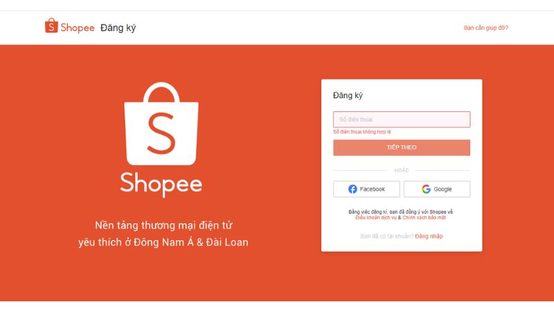 cách đặt hàng trên shopee
