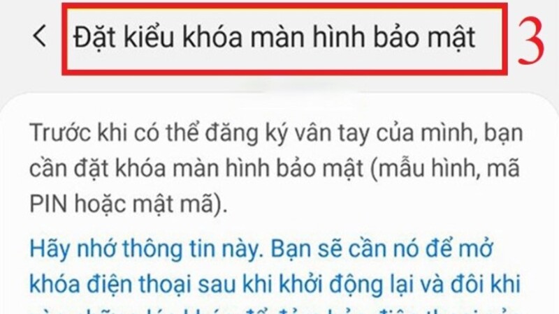 Hãy chọn loại mà bạn cảm thấy dễ nhớ và an toàn nhất. Sau đó nhập lại mật khẩu để xác nhận.