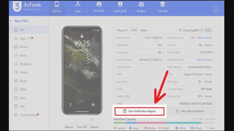 Cách kiểm tra iPhone chính hãng bằng 3uTools 2