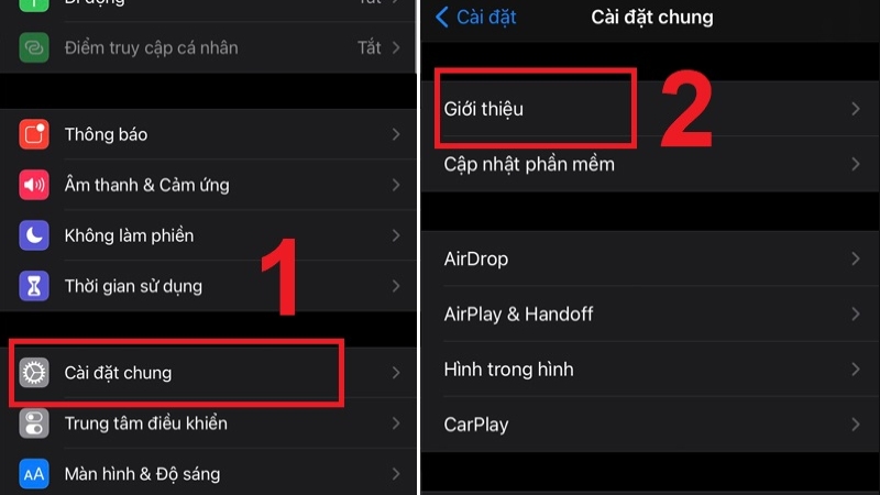 Cách kiểm tra iPhone chính hãng bằng MEID trong phần cài đặt 1