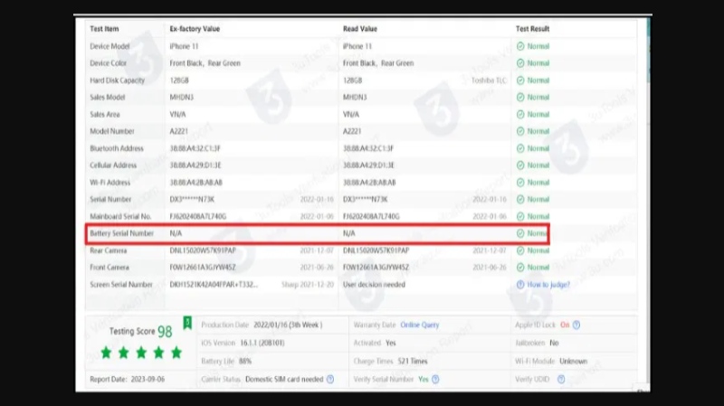 Cách kiểm tra pin iPhone đã thay chưa thông qua ứng dụng 3uTools 2
