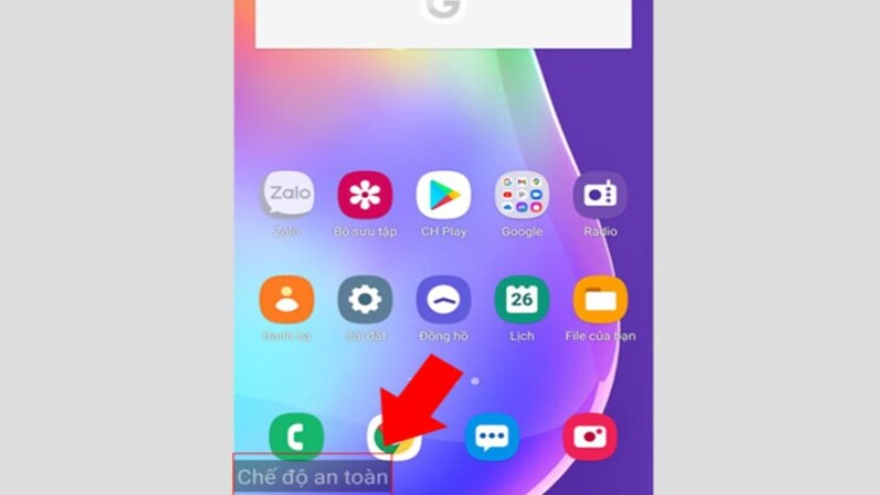 cách mở chế độ an toàn trên Samsung