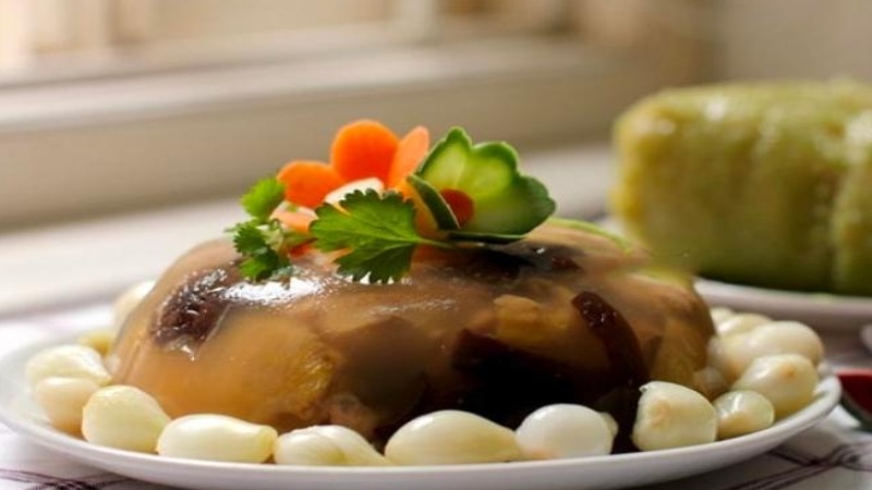 Cách nấu thịt đông với thịt gà