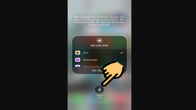 Cách quay màn hình iPhone có ghi âm tiếng 4