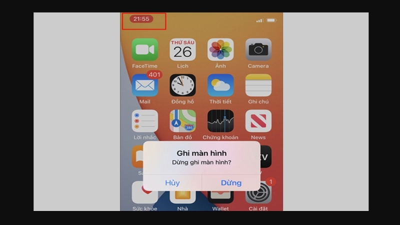 Cách quay màn hình iPhone có nút Home 2